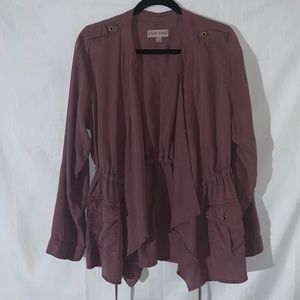 Knox Rose Layering Jacket Plum Color Size Large